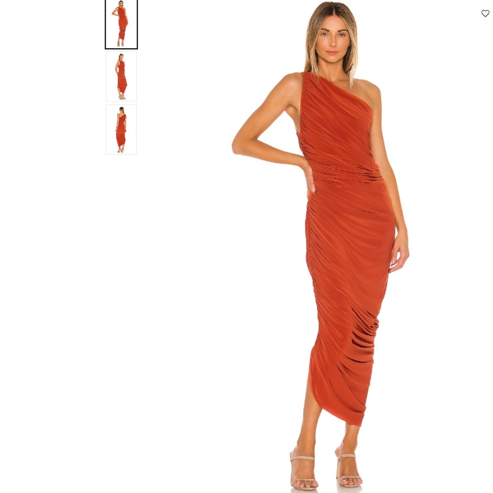 Norma Kamali Diana Gown- Cinnamon XS